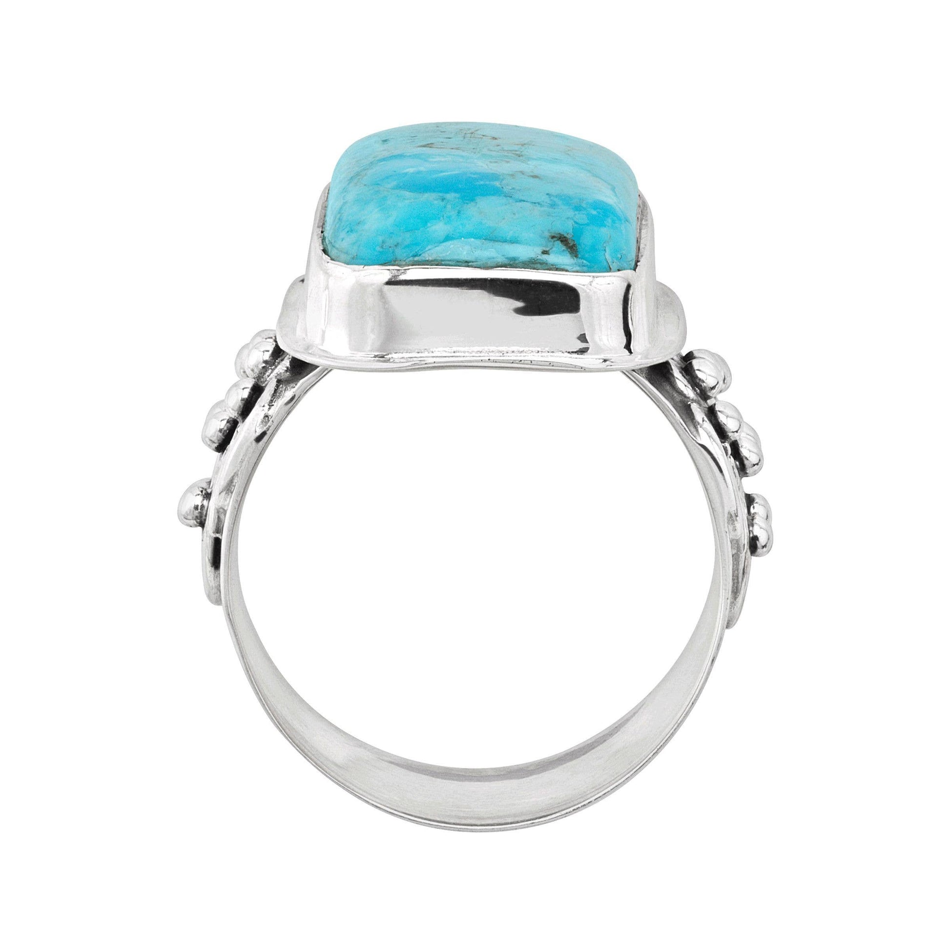 Silpada Big Spring Compressed Mojave Turquoise  Ring, Silver