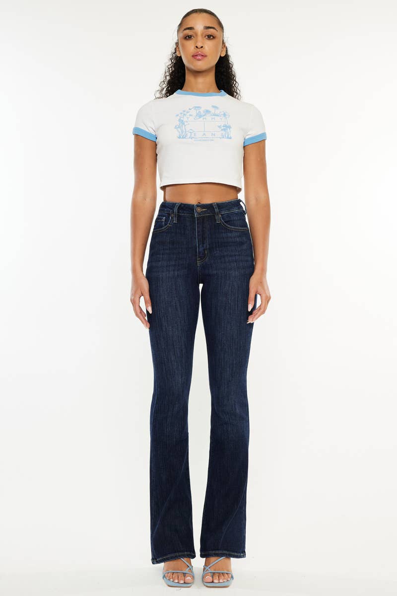 OPEN PACK HIGH RISE BOOTCUT JEANS-KC70005D