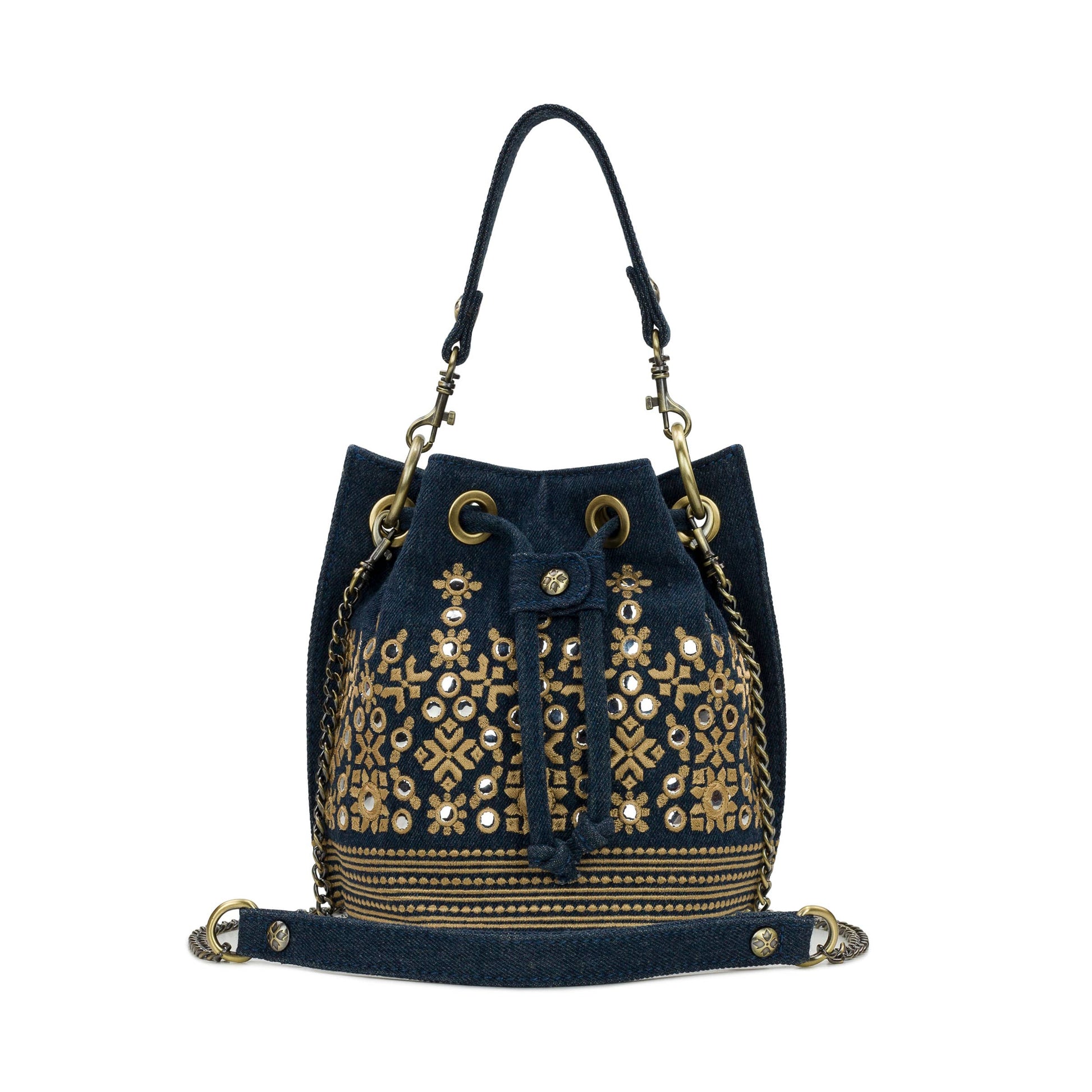 Patricia Nash Denim Volania - Greek Mirror Embroidery