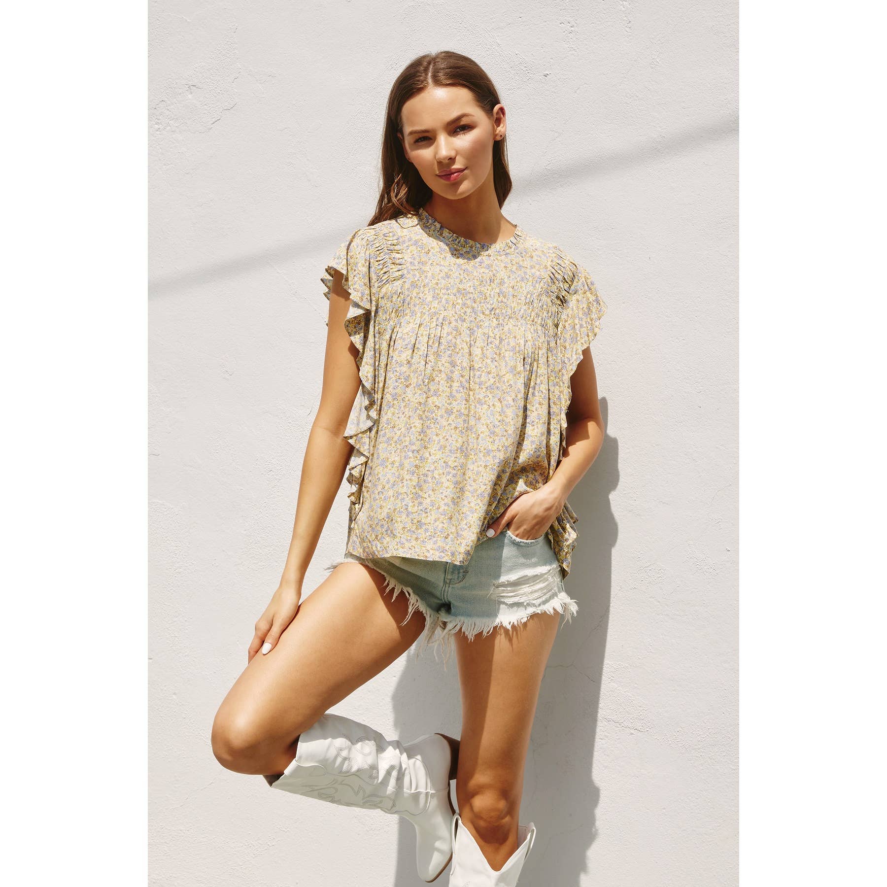 Get Along Cinched Top