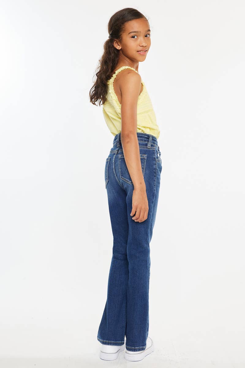 GIRL KIDS OPEN PACKS HIGH RISE BOOTCUT JEANS-YC20004M